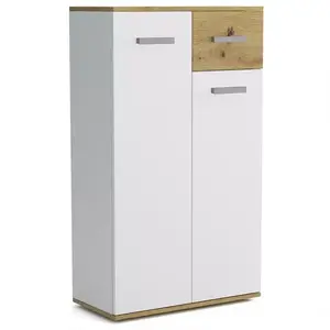 Komód Justus 03 White/Oak Artisan kép