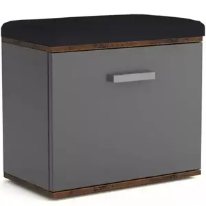 Cipősszekrény Justus 05 Anthracite/ Old Style kép