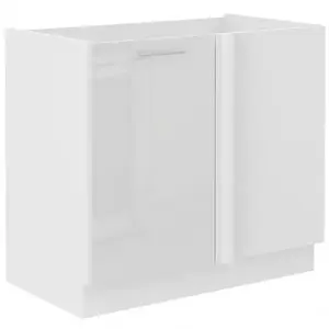Konyhaszekrény Lara105 Nd 1f Bb Mdf Fehér fényes kép