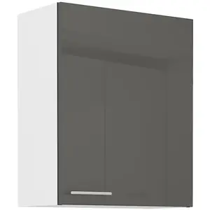 Konyhaszekrény Lara 60g-72 1f Mdf szürke fényes kép