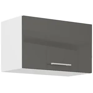 Konyhaszekrény Lara 60gu-36 1f Mdf szürke fényes kép