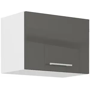 Konyhaszekrény Lara 50gu-36 1f Mdf szürke fényes kép