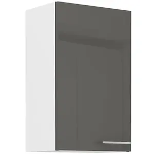 Konyhaszekrény Lara 45g-72 1f Mdf szürke fényes kép