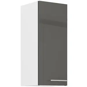 Konyhaszekrény Lara 30g-72 1f Mdf szürke fényes kép