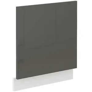 Konyhaszekrény Lara Zm.570x596 Mdf szürke fényes kép