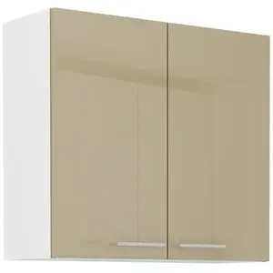 Konyhaszekrény Lara 80g-72 2f Mdf Cappucino fényes kép