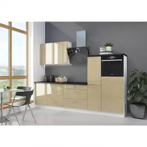 Konyhabútor Lara 280 Mdf Cappucino fényes kép