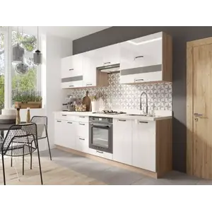 Konyhabútor Favorit 260 C Plus munkalap Sonoma/White kép