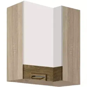 Konyhaszekrény Favorit 45g Prawa Sonoma/White+Ribbeck kép