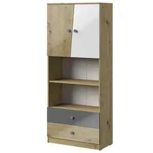 Regál Nero 04 80 – Szürke fényes kép