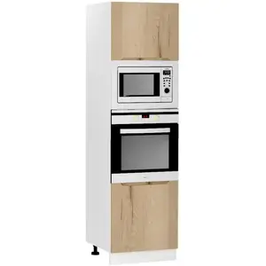 Konyhaszekrény Zoya D60pk Mv 2133 Pl tölgy Halifax/Fehér kép