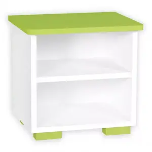 Ejjeliszekrény Bb10 fehér+zöld kép