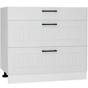 Konyhaszekrény Irma D90pc S/3 Világosszürke mat kép