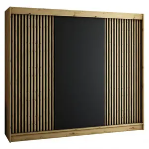 Szekrény Lamelo 250 Tölgy Artisan/fekete kép
