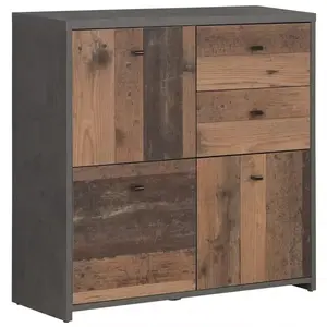 Komód Best Chest Old Wood Vin/Konkrét kép