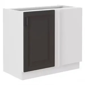 Konyhaszekrény STILO grafit mat/fehér 105 nd 1f bb kép