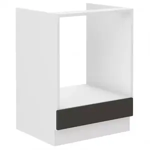 Konyhaszekrény STILO grafit mat/fehér 60dg bb kép