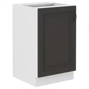 Konyhaszekrény STILO grafit mat/fehér 50zl 1f bb kép