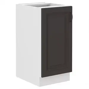 Konyhaszekrény STILO grafit mat/fehér 40d 1f bb kép