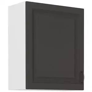 Konyhaszekrény STILO grafit mat/fehér 60g-72 1f kép