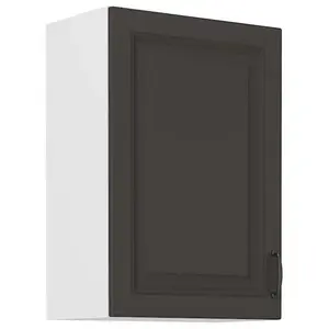 Konyhaszekrény STILO grafit mat/fehér 50g-72 1f kép