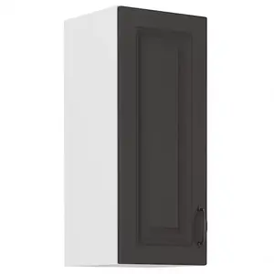 Konyhaszekrény STILO grafit mat/fehér 30g-72 1f kép