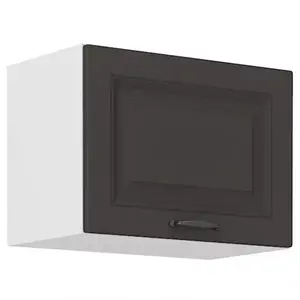 Konyhaszekrény STILO grafit mat/fehér 50gu-36 1f kép