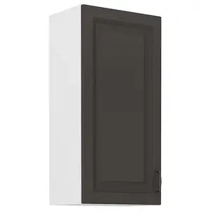 Konyhaszekrény STILO grafit mat/fehér 45g-90 1f kép