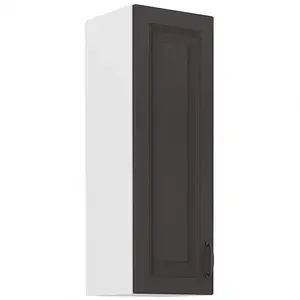 Konyhaszekrény STILO grafit mat/fehér 30g-90 1f kép