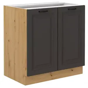 Konyhaszekrény STILO grafit mat/artisan 80d 2f bb kép