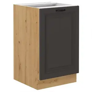 Konyhaszekrény STILO grafit mat/artisan 50zl 1f bb kép