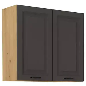 Konyhaszekrény STILO grafit mat/artisan 80g-72 2f kép