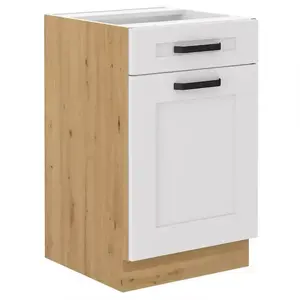 Konyhaszekrény LUNA fehér mat/artisan 50d 1f 1s bb kép