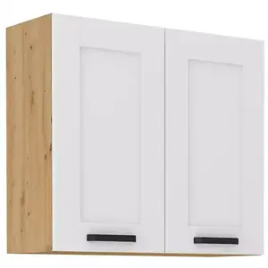 Konyhaszekrény LUNA fehér mat/artisan 80g-72 2f kép