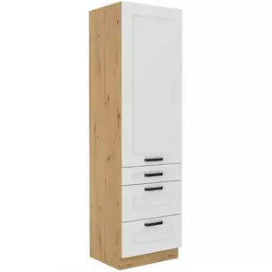 Konyhaszekrény LUNA fehér mat/artisan 60dks-210 3s 1f kép