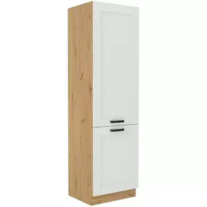 Konyhaszekrény LUNA fehér mat/artisan 60dk-210 2f kép
