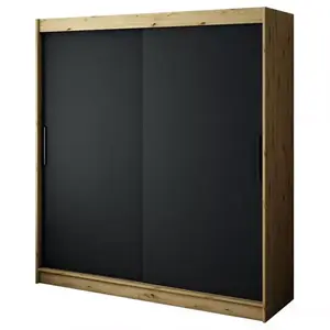 Szekrény Halifax T 200 Tölgy Artisan/fekete kép