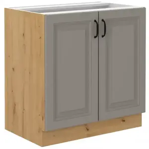 Konyhaszekrény Stilo claygrey/artisan 80d 2f bb kép