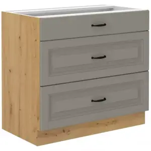 Konyhaszekrény Stilo claygrey/artisan 80d 3s bb kép