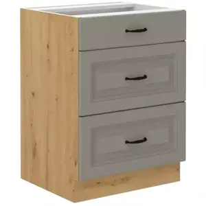 Konyhaszekrény Stilo claygrey/artisan 60d 3s bb kép