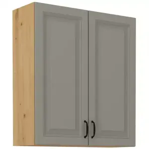 Konyhaszekrény Stilo claygrey/artisan 80g/90 2f kép