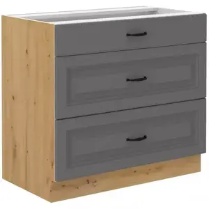 Konyhaszekrény Stilo dustgrey/artisan 80d 3s bb kép