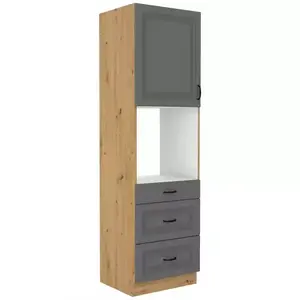 Konyhaszekrény Stilo dustgrey/artisan 60dps/210 3s 1f kép