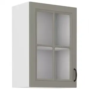 Konyhaszekrény Stilo claygrey/fehér 40gs/72 1f kép