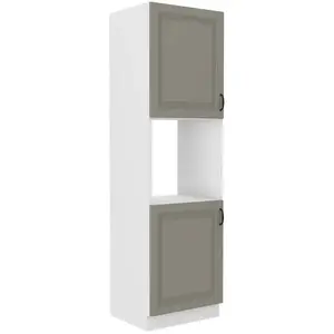 Konyhaszekrény Stilo claygrey/fehér 60dp/210 2f kép