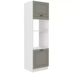 Konyhaszekrény Stilo claygrey/fehér 60dmp/210 2f kép