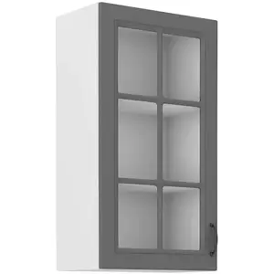 Konyhaszekrény Stilo dustgrey/fehér 40gs/90 1f kép