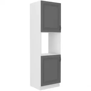 Konyhaszekrény Stilo dustgrey/fehér 60dp/210 2f kép