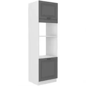 Konyhaszekrény Stilo dustgrey/fehér 60dmp/210 2f kép