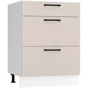 Konyhaszekrény Max D60s/3 világos bézs kép